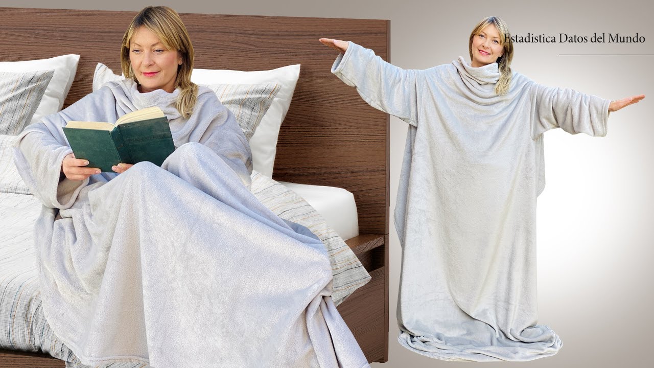 Blanket With Sleeves / One Size For Adults / Sewing Tricks / Recycle Blanket