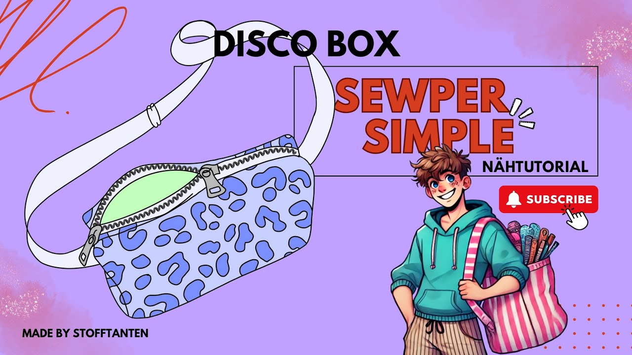 Disco Box nähen – Schritt-für-Schritt Anleitung | Einfaches Taschennähen für Anfänger