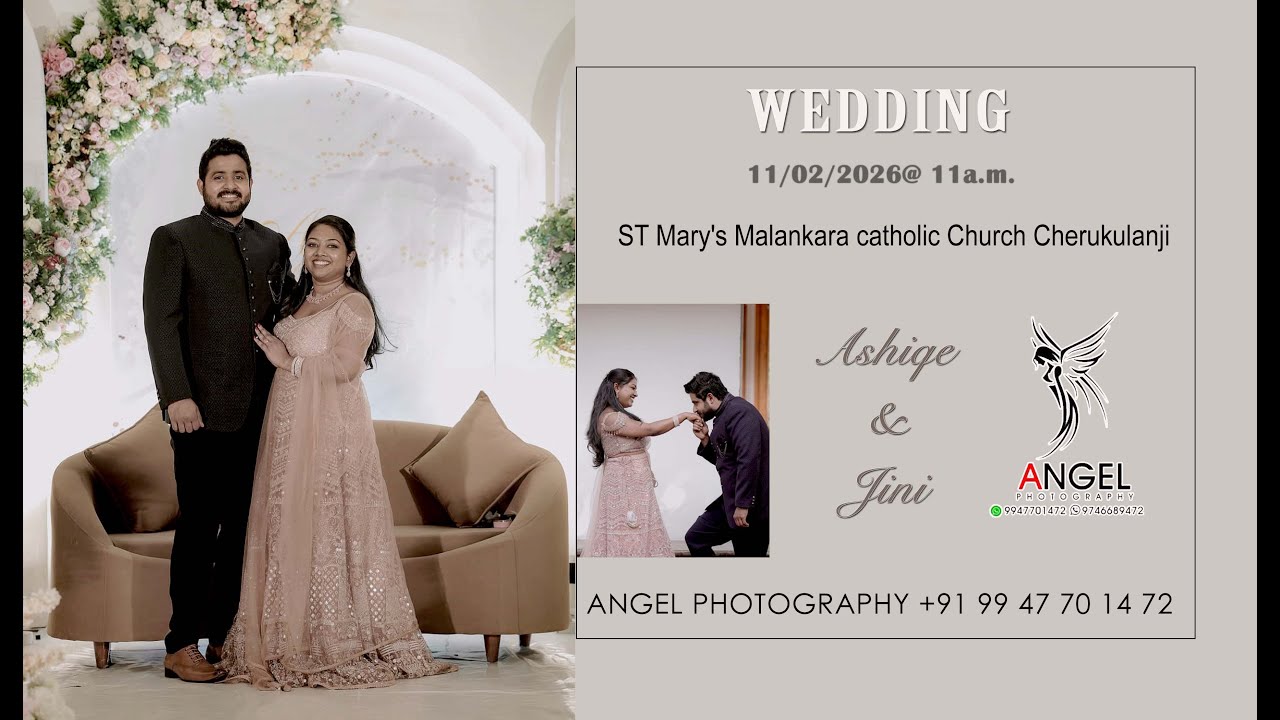 WEDDING / ASHIQE & JINI - LIVE🛑