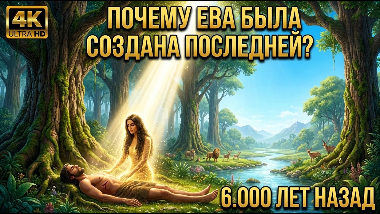 Почему Ева была создана последней, а не вместе с Адамом 6 000 лет назад — Библейский документальный