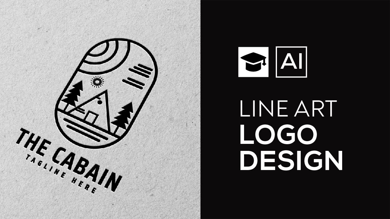 How To Design a Line Art Logo | LOGO DESIGN | Adobe Illustrator Tutorial |