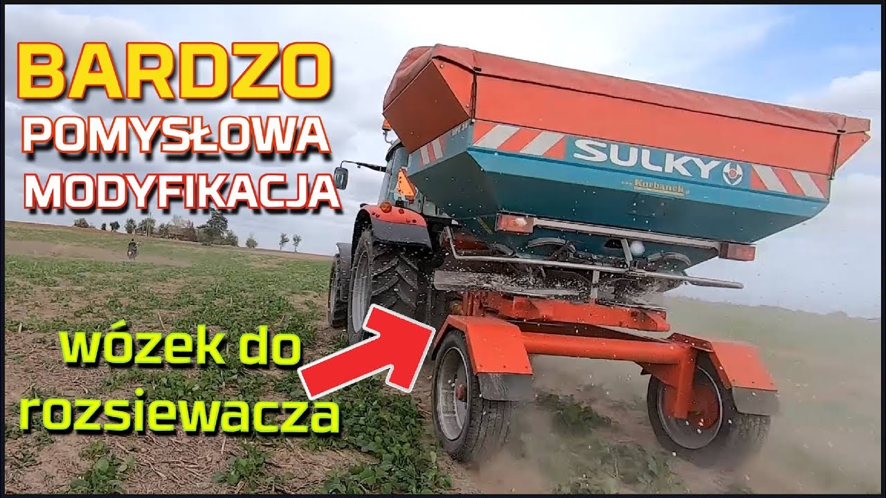 Jak to jest zrobione 👉 Bardzo POMYSŁOWA MODYFIKACJA 👉 wózek do Rozsiewacza Sulky 👉 [Korbanek]