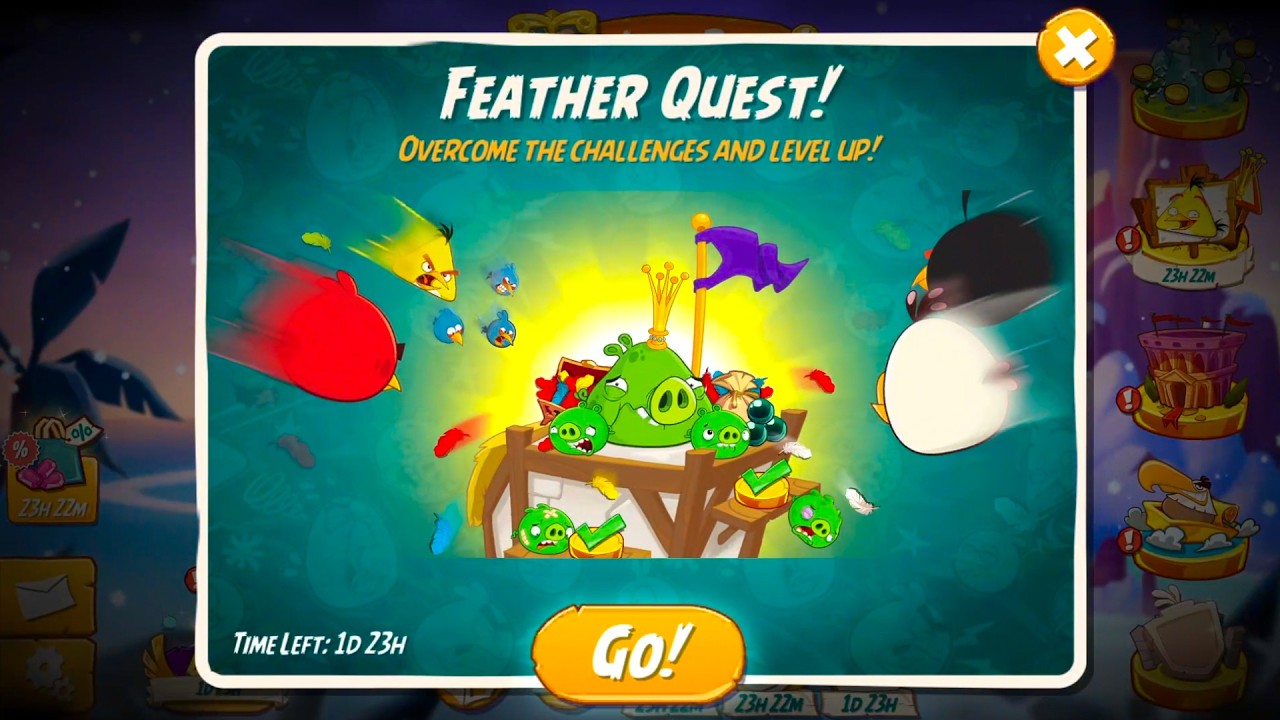 Angry Birds 2 AB2 Feather Quest Silver 2026 walkthrough level 1-5