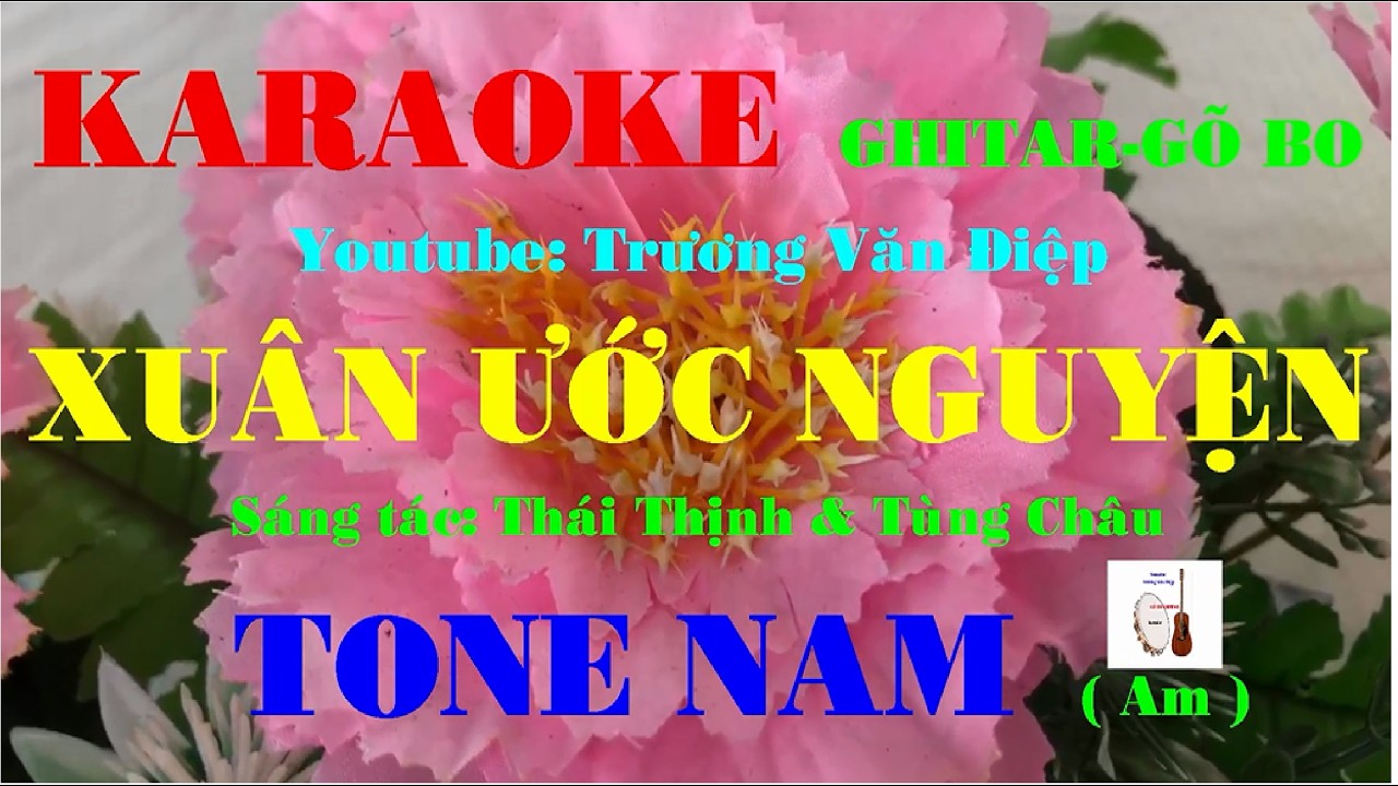 Karaoke Xuân Ước Nguyện Tone Nam Gõ Bo | Trương Văn Điệp
