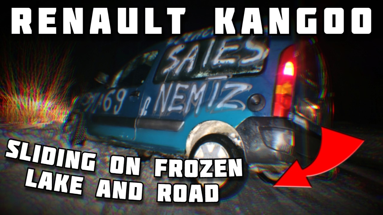 Renault Kangoo Sliding On Frozen Lake And Road (February 2026)