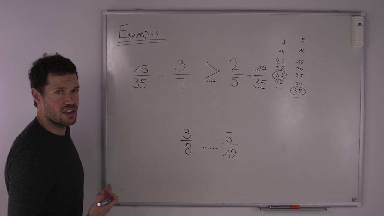 2 Fractions - 8 Comparer les fractions de dénominateurs différents
