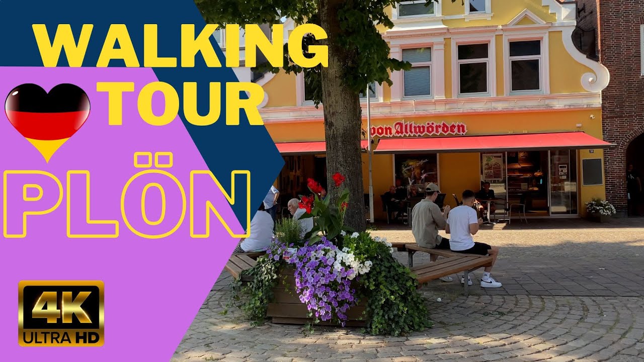 Walking Tour Plön 4K / Walking tour Germany / Walking tour / Visit Plön 4K