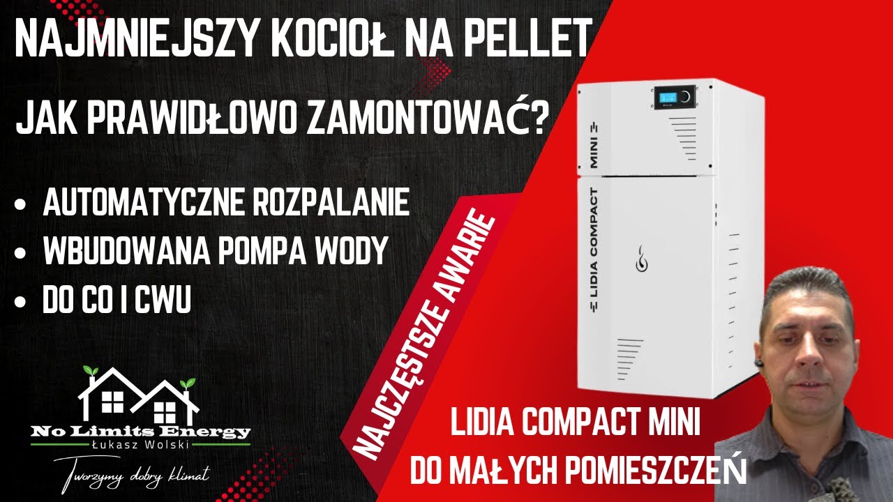 🔥Lidia Compact Mini najmniejszy 🏠Kocioł na Pellet piec- jak prawidłowo zamontować? ✅#kociołnapellet