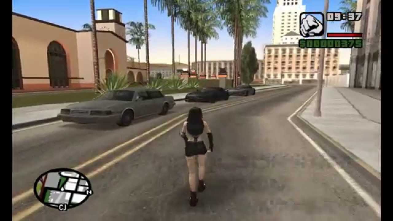 Tifa Lockhart in GTA San Andreas