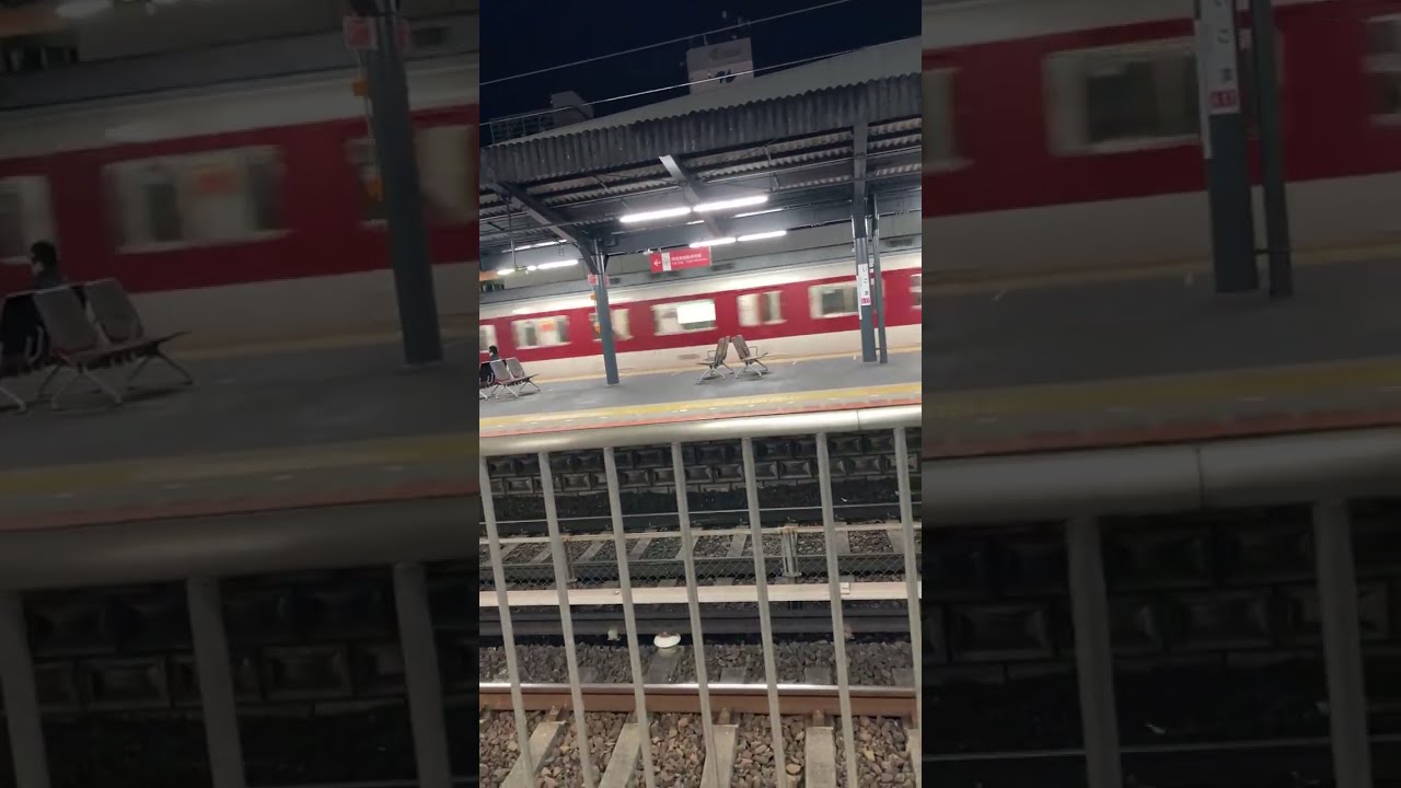 family night KINTETSU Rail wey train Live ASMR