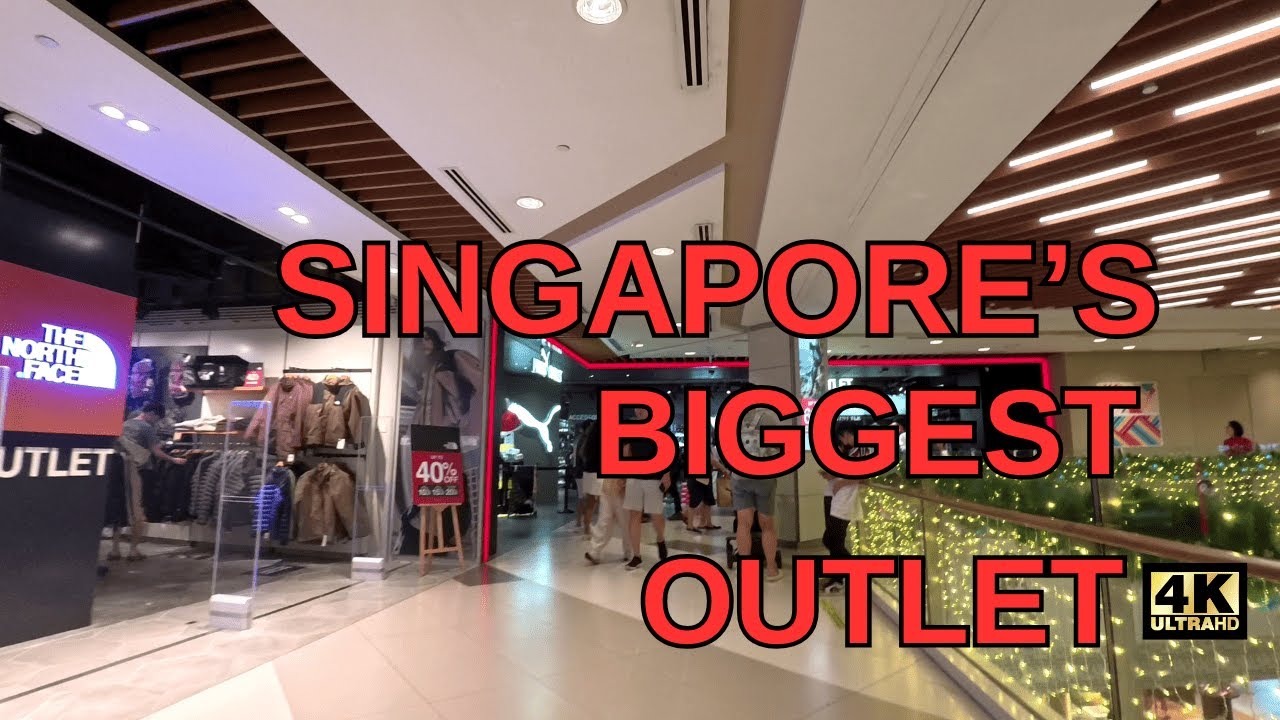 Singapore's Largest OUTLET Mall: Nike, Adidas& Luxury Brands Tour! Low Prices! 💸 [4K 60FPS]
