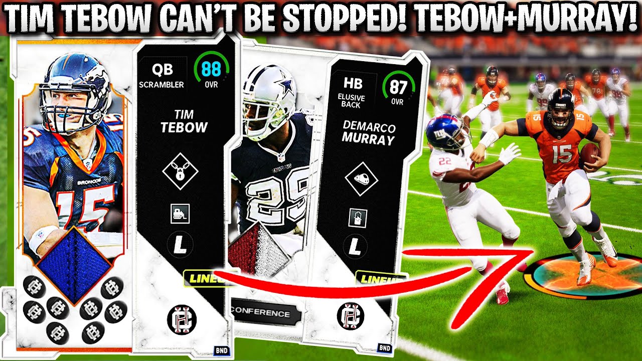 TEBOW CAN'T BE STOPPED! CAMPUS HERO TIM TEBOW AND DEMARCO MURRAY GAMEPLAY! | MADDEN 23 ULTIMATE TEAM