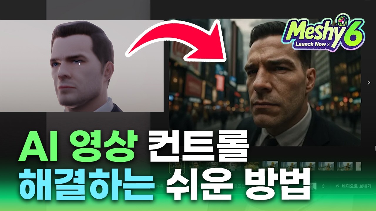 AI 영상 제작 컨트롤의 어려움 Meshy6로 해결하세요