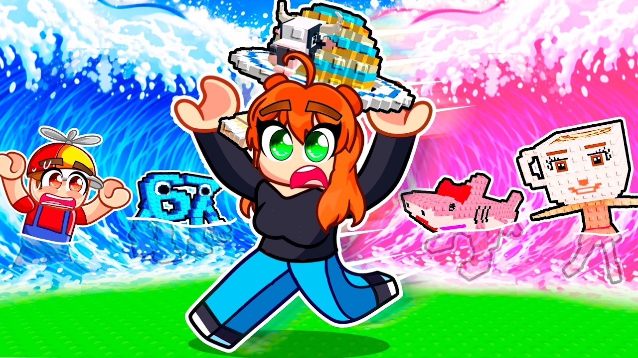 Tsunami Brainrot BASE de FILLES VS GARÇONS sur Roblox !