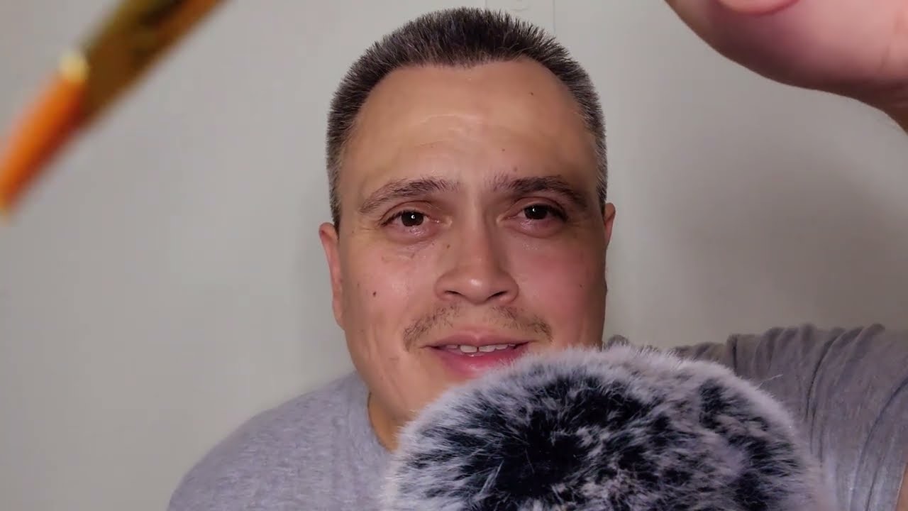 ASMR Slow Inaudible Whispers and Mic Tracing