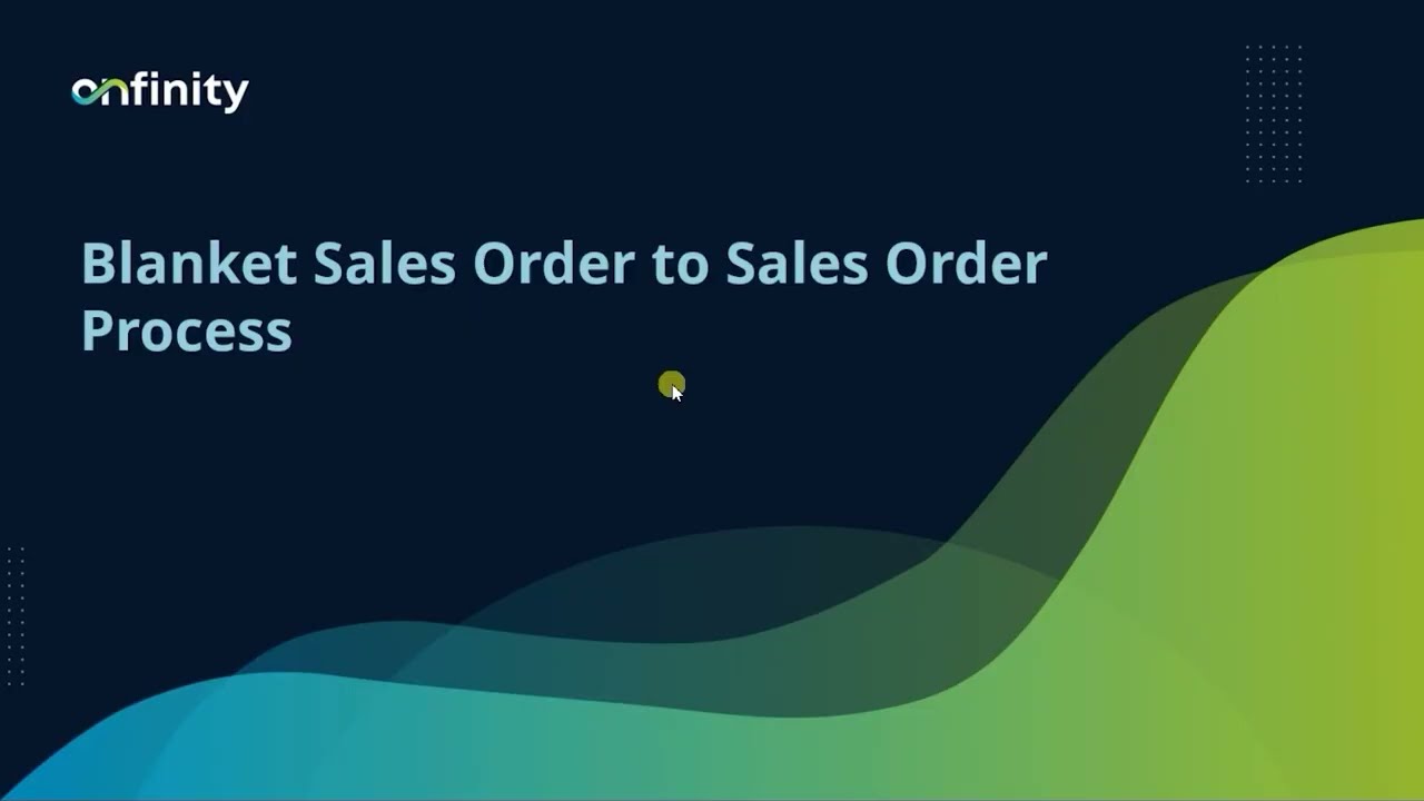 03 Sales Management | Blanket Sales Order to Sales Order