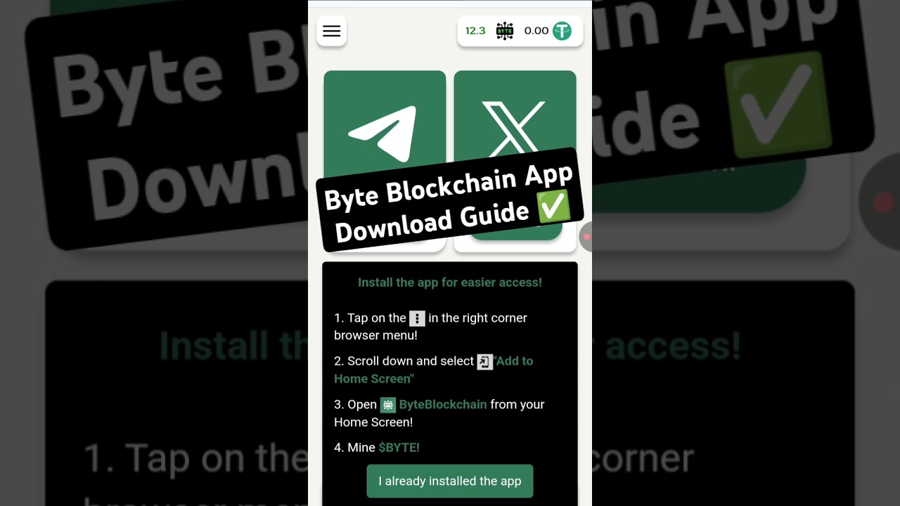 Byte Blockchain App Download in Android and IOS Guide ✅  || Byte Blockchain App Kaise Download Kare