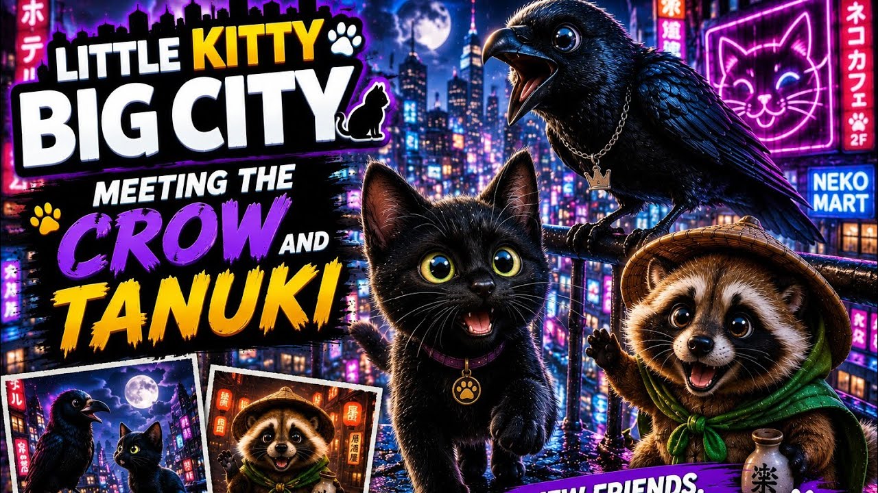 Meeting the Crow and Tanuki