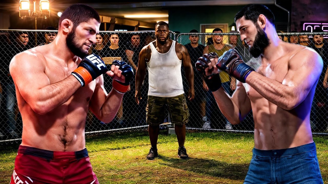 Khabib nurmagomedov vs. Khamzat chimaev | UFC 5 Backyard Fight