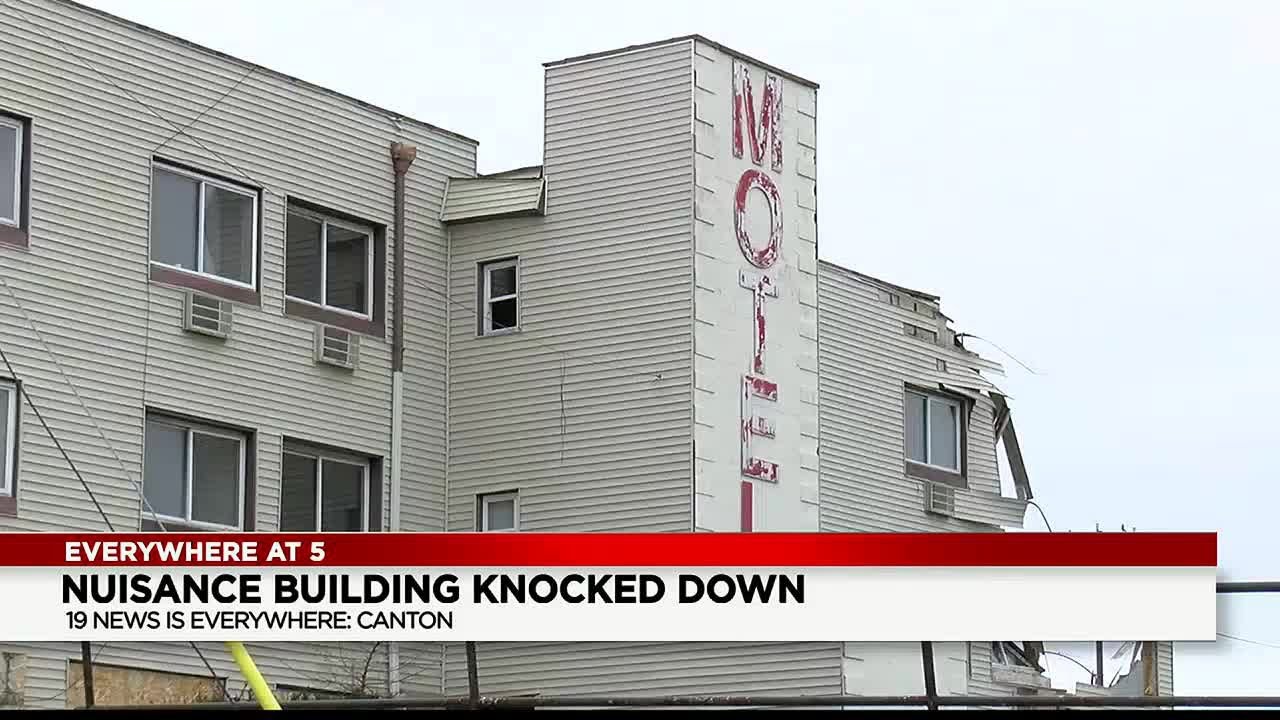 Canton city officals tear down building to fight crime, drug activity
