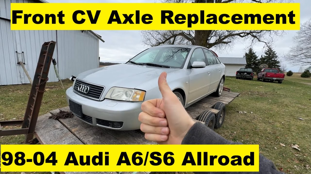 Front CV Axle Replacement Audi A6 S6 Allroad 98 99 00 01 02 03 04 1998 1999 2000 2001 2002 2003 2004