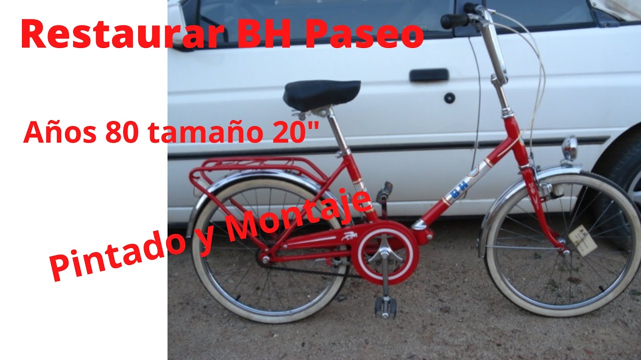 Restauración de BH antigua paseo años 80 (Montaje y Pintado)