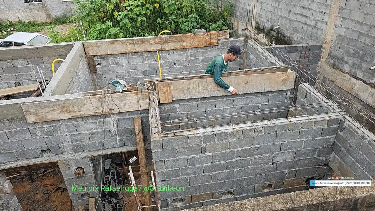 Mais um passo na construção da nossa casa! Hoje é dia de cinta 🏠