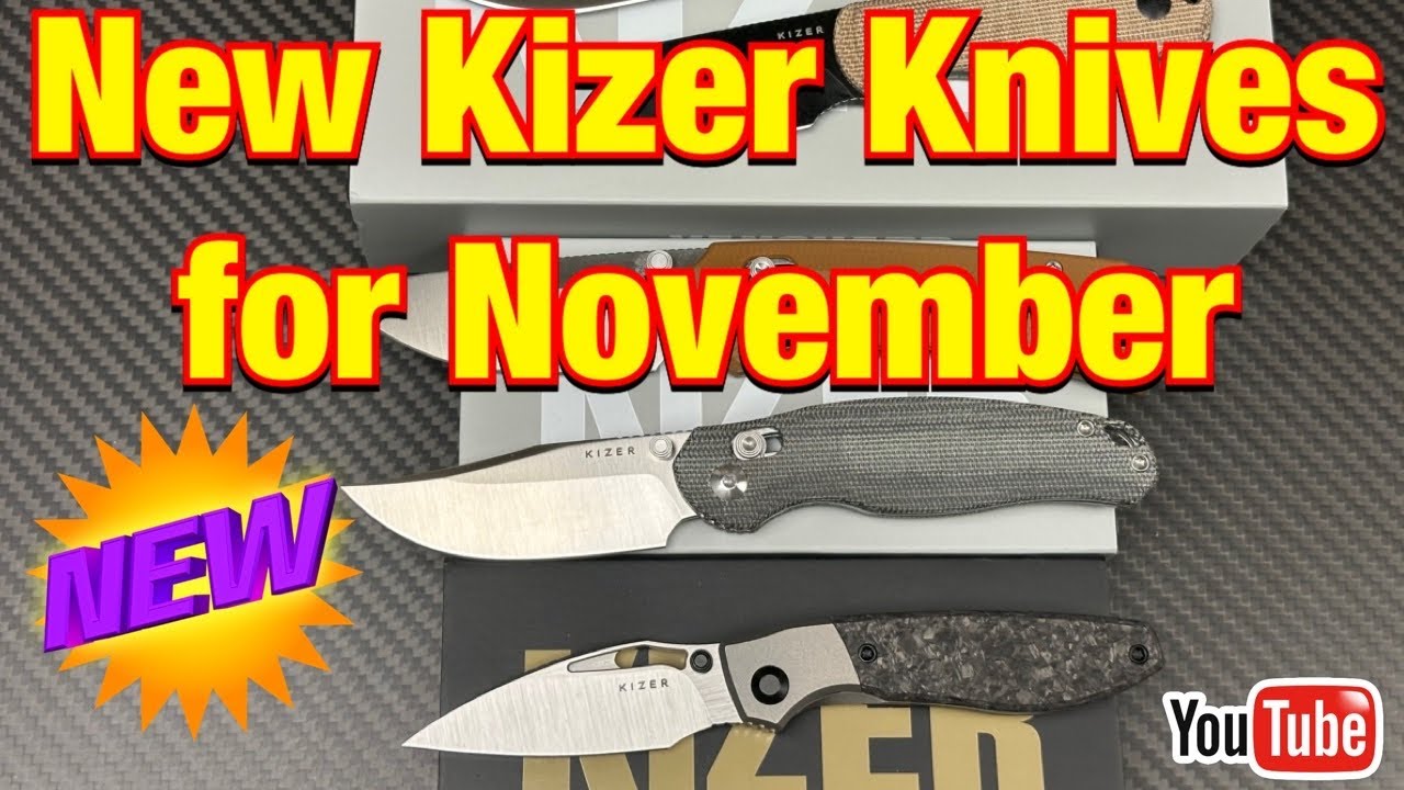 Новые ножи Kizer в ноябре 2025 года