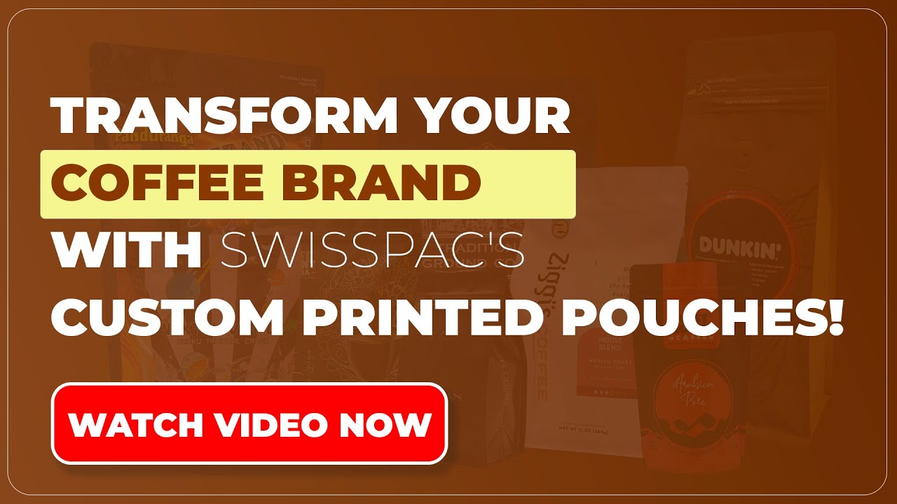 Transform Your Coffee Brand with SwissPac's Custom Print Pouches! ☕