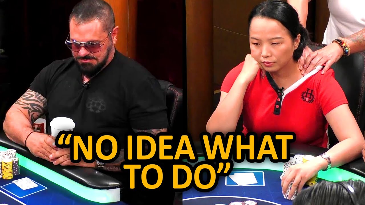 Nut Flush Draw And They Shoved All In in $75,000 Pot @Hustler Casino Live