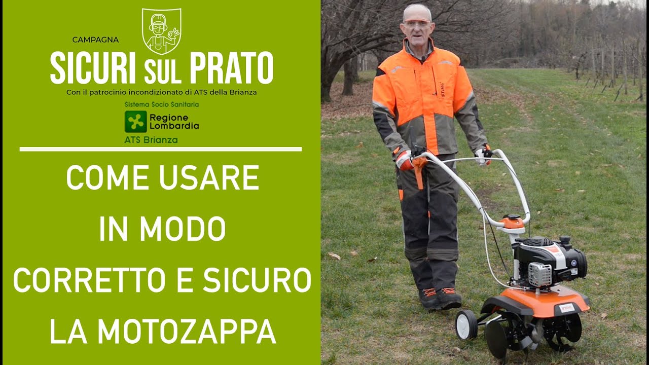 Come usare in modo corretto e sicuro la MOTOZAPPA - CONSIGLI PER GIARDINIERI
