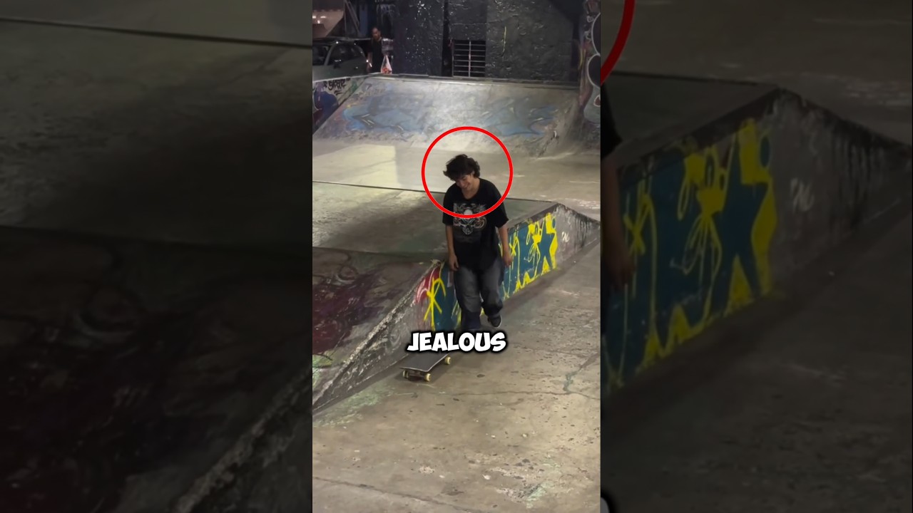 He just landed a trick mid - air. 🤯