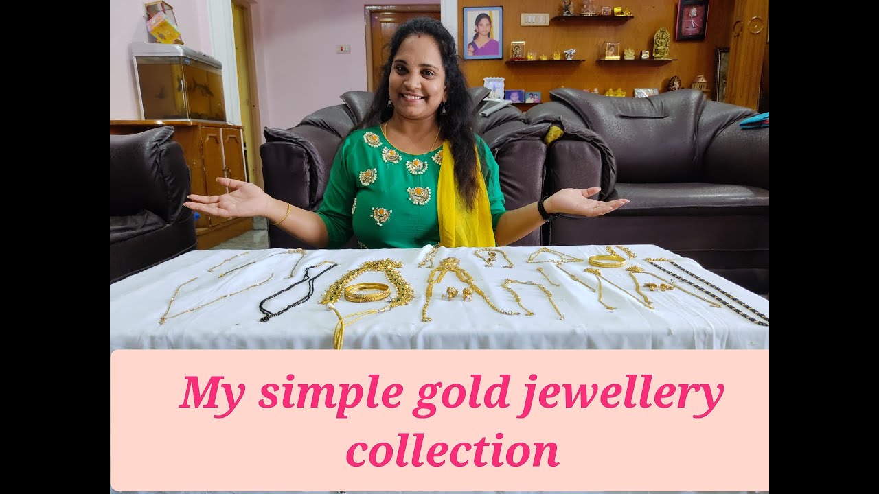 My simple gold jewellery collection vlog