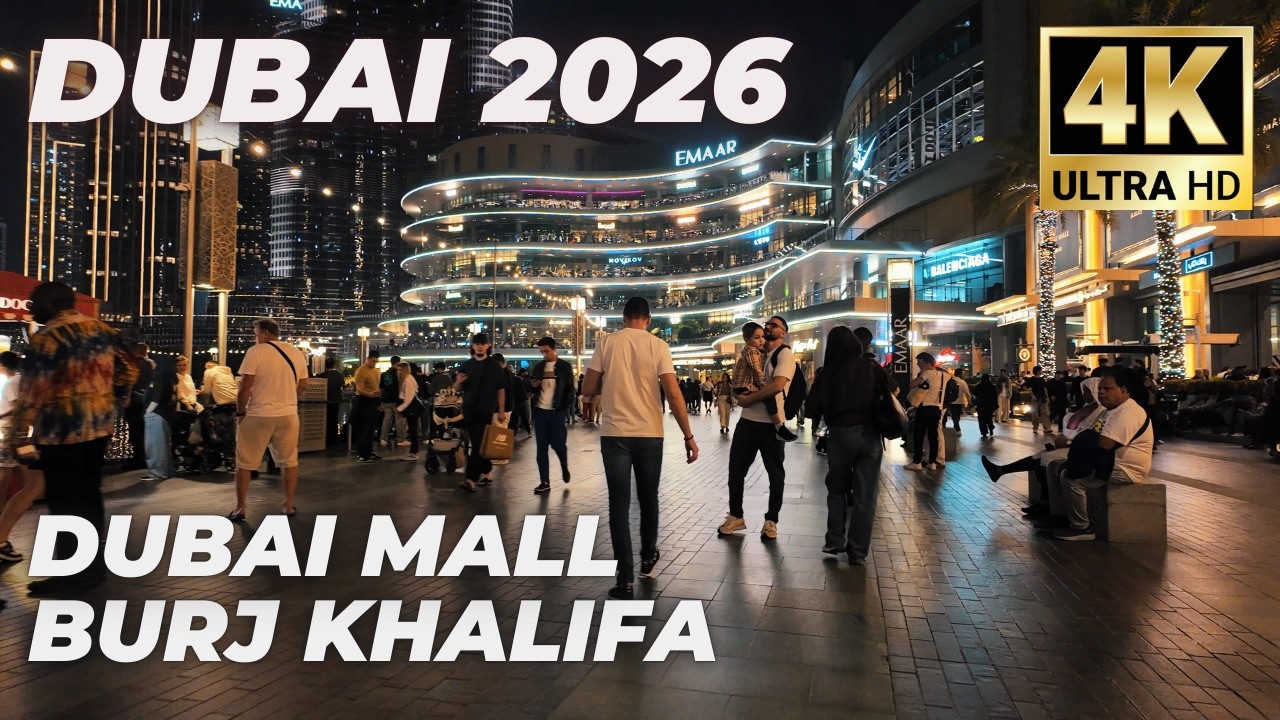 Dubai [4K] Amazing City Center, Burj Khalifa , Dubai Mall Walking Tour 2026 🇦🇪