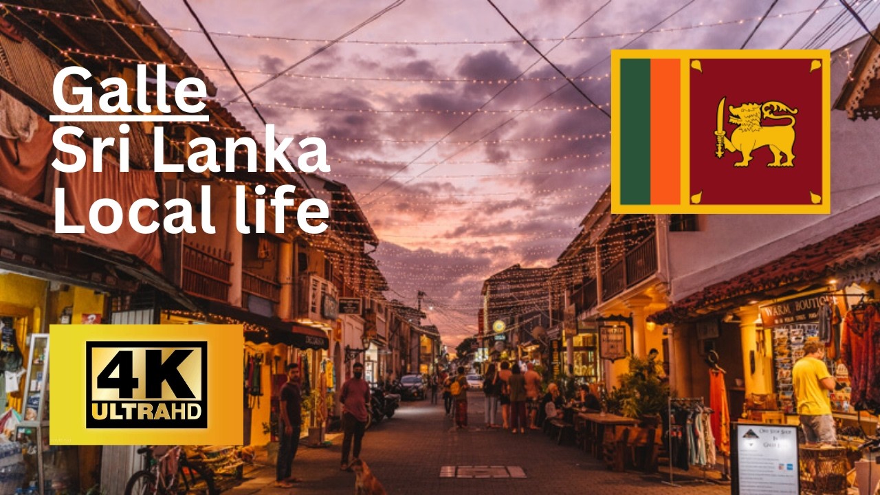 4K Exploring Galle Fort on Foot 🇱🇰 | Sri Lanka Walking Tour
