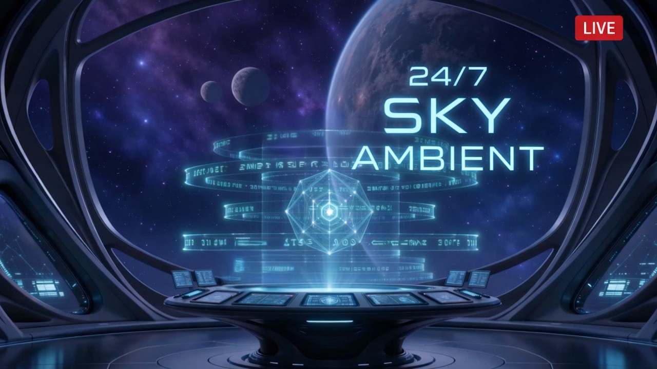 24/7 Soothing Steampunk Ambient ☁️ Sky Voyage Soundscape | Deep Relax & Focus