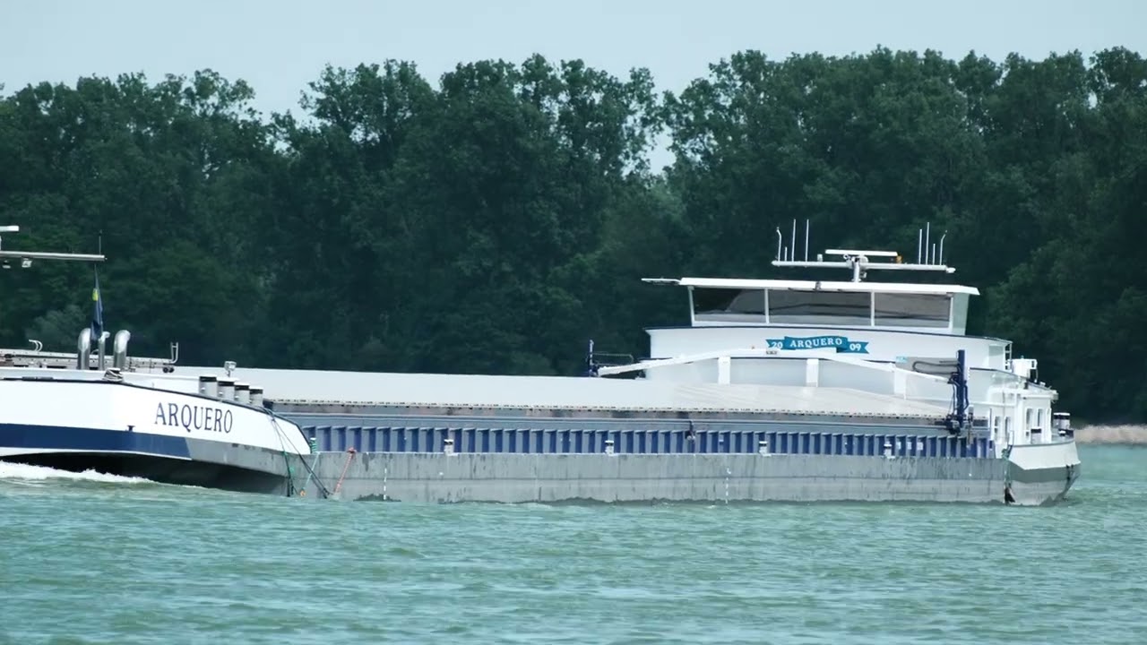 #105 Shipspotting/Binnenschiffe-Schiffe auf dem Rhein bei Groß-Rohrheim: --- KVB Montana --- Arquero