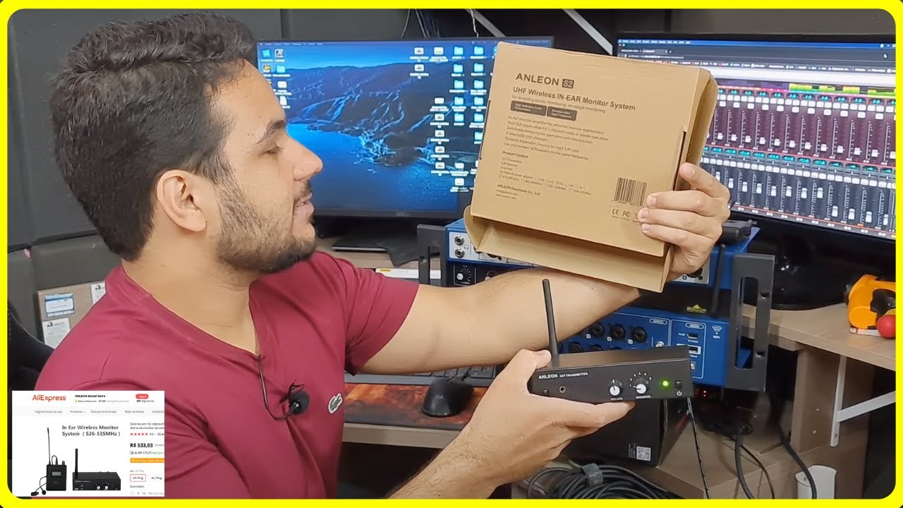 Monitor de palco in ear do Aliexpress - Anleon S2 - ISSO PRESTA?