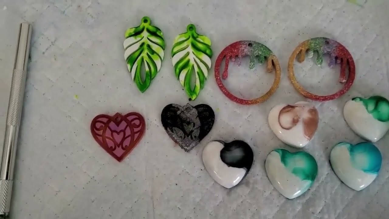 Полиуретановая смола Let's Resin _Тестирование слюды, чернил и блесток _ Какая из них вам нравитс...