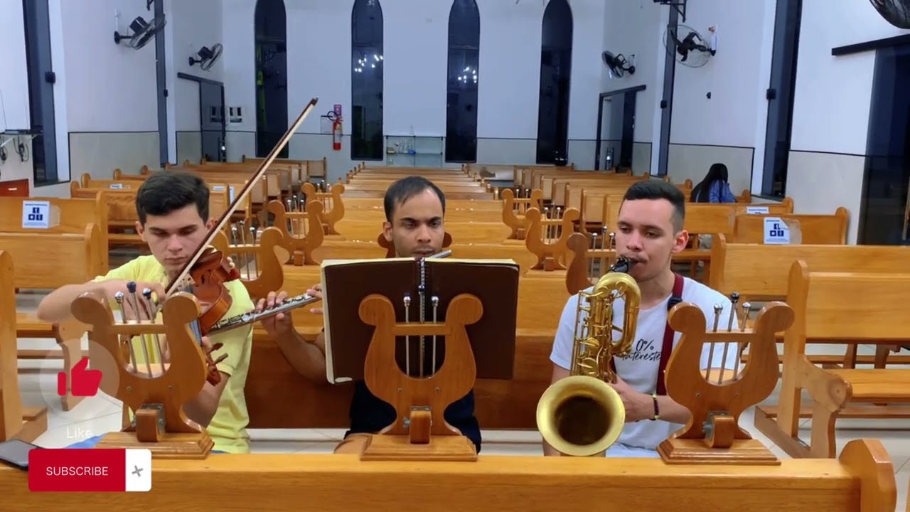 HINO 210- SAX BARÍTONO, FLAUTA E VIOLINO!