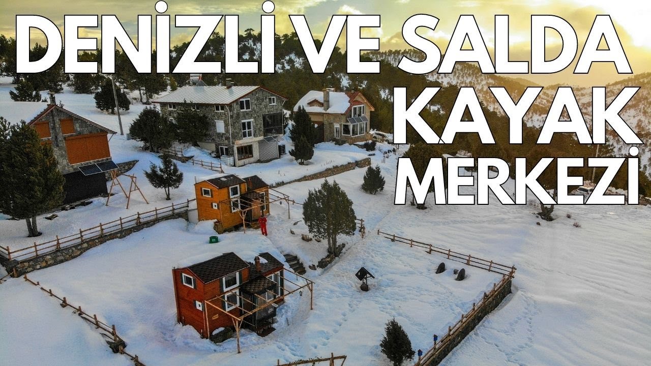 DENİZLİ KAYAK MERKEZİ'NDE TINY HOUSE'DA KALDIK - Salda Kayak Merkezi'nde Kaydık
