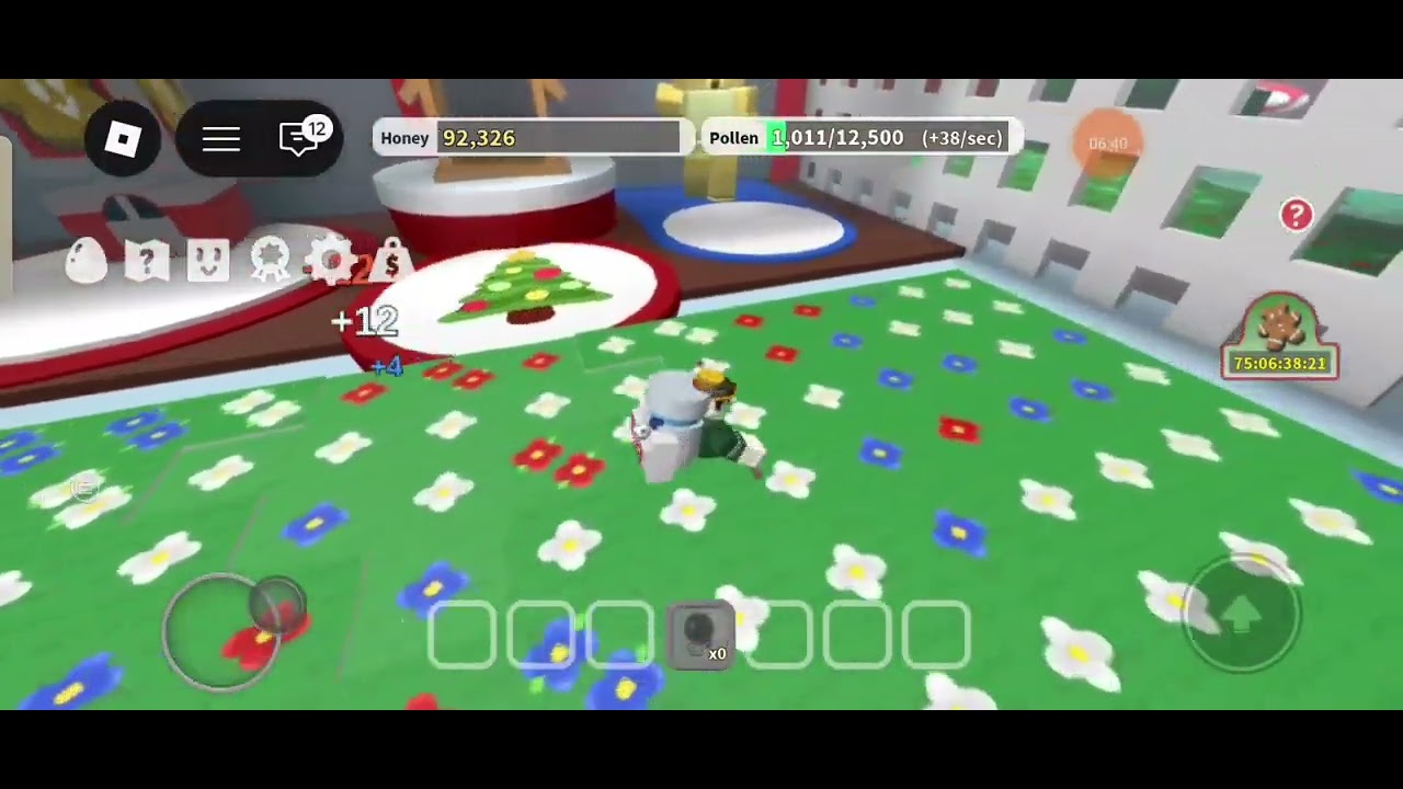 Коплю 100 тысяч мёда и прохожу квесты в Bee Swarm Simulator.