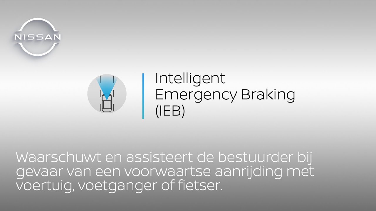 Hoe Nissan&nbsp;Intelligent Emergency Braking (IEB)&nbsp;werkt