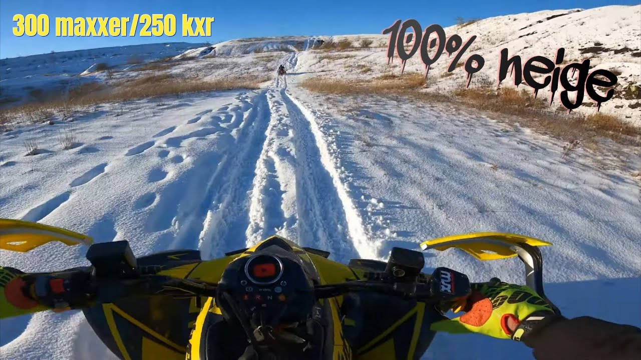 Neige en quad : CHUTES ET SORTIE DE ROUTE
