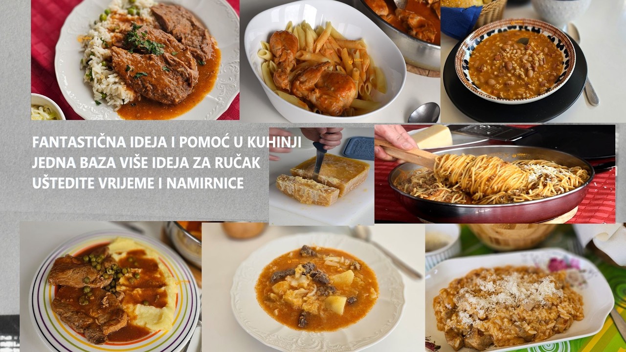 Baza recept - uštedite vrijeme, pomoć u kuhinji, ideje za ručak