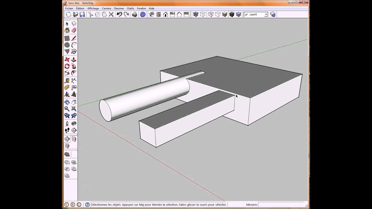 INTERSECTION DES FACES 2/3 - Modèle ou Sélection ? Tuto Gratuit SKETCHUP