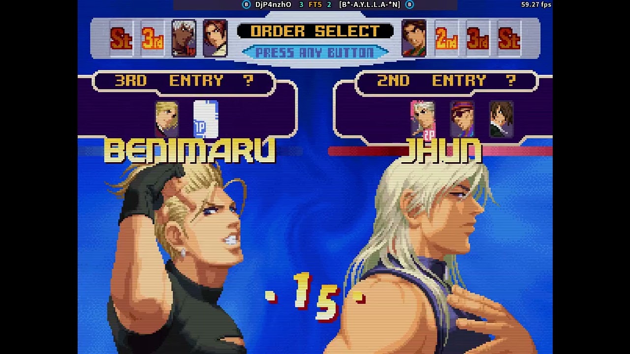 fightcade 2 kof 2000 DjP4nzhO (Chile)vs [B*-A.Y.L.L.A-*N] (Brazil)