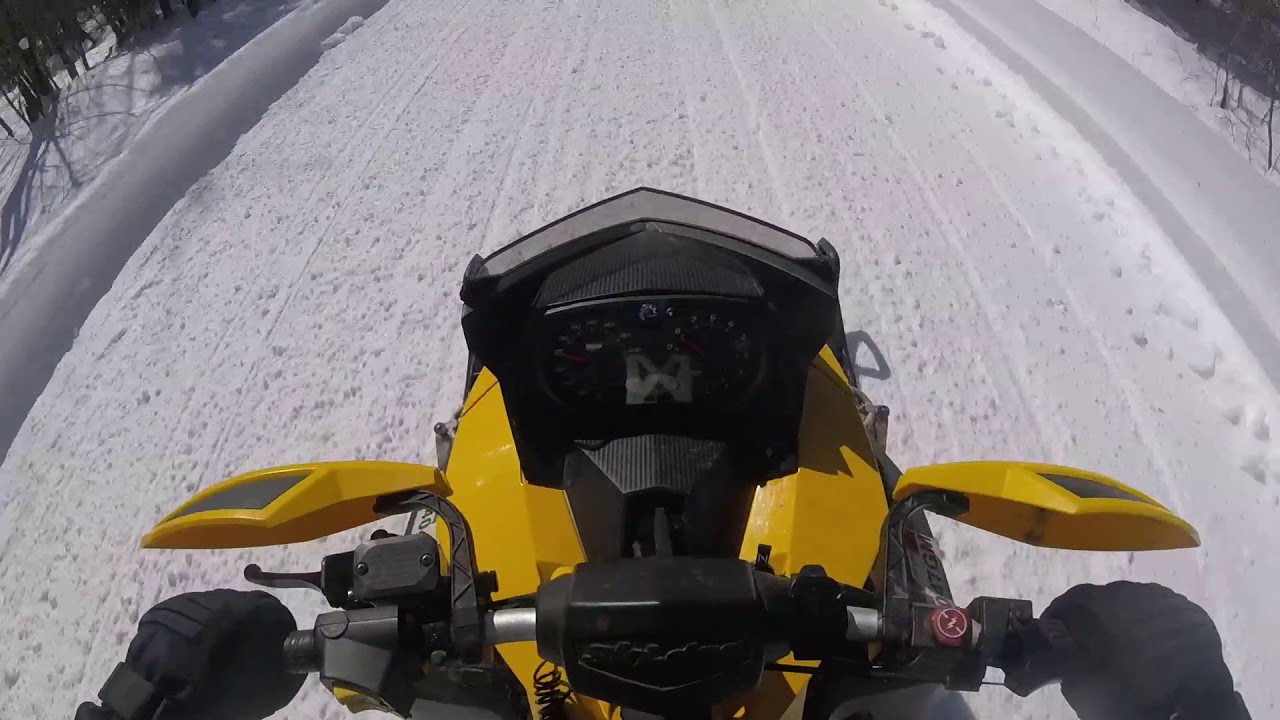 skidoo mxz tnt 600 with GGB can top speed Tug Hill