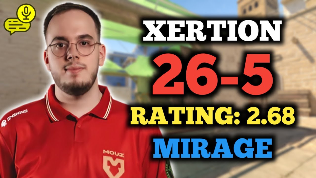 🔥 XERTION (26-5) RT: 2.68 | EU FACEIT (MIRAGE) +VOICE | CS2 POV
