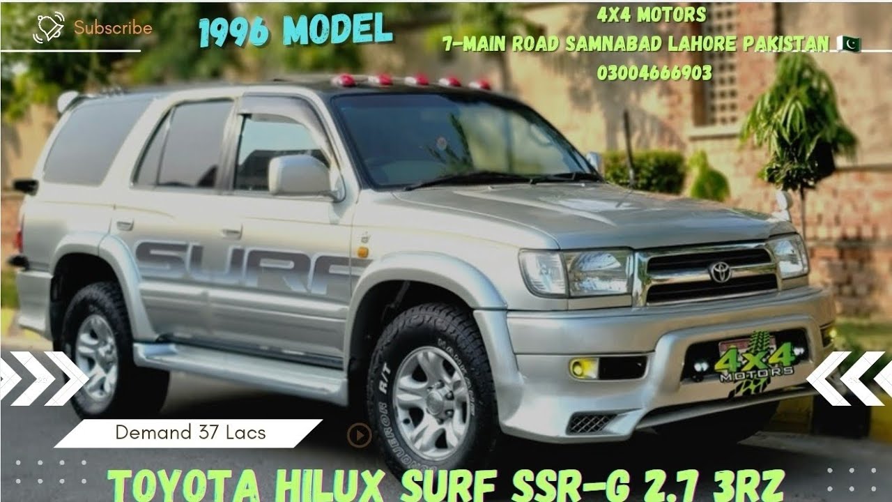 Toyota Hilux Surf SSR-G 3RZ 2.7 Model 1996 Sing Reg |Sale Review Video|03004666903 #4x4 #4x4motors